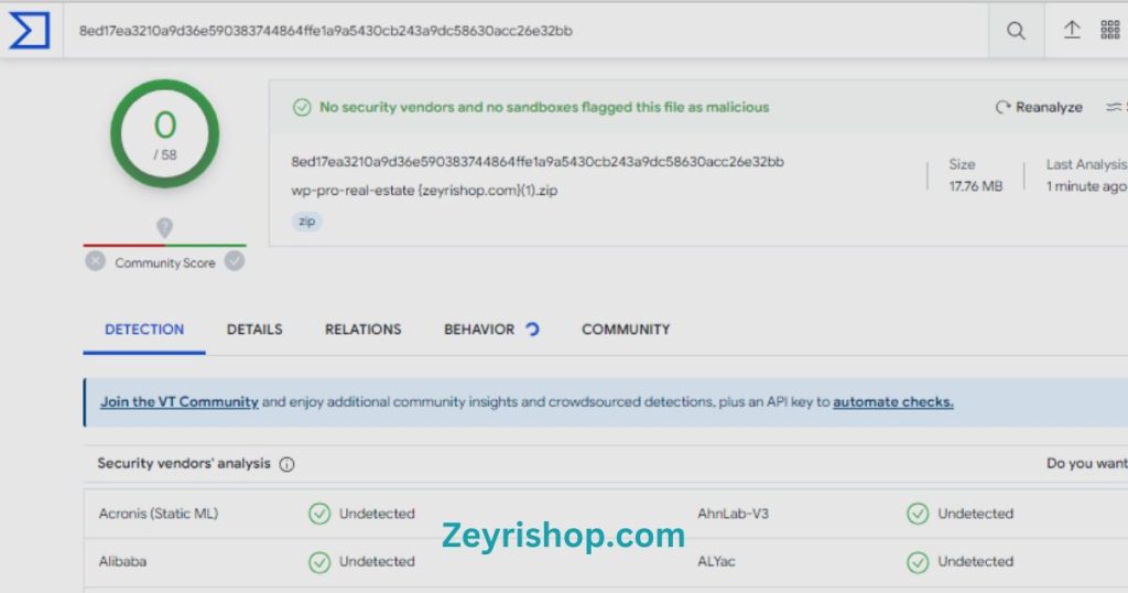 Real Estate 7 Theme Free Download virus check