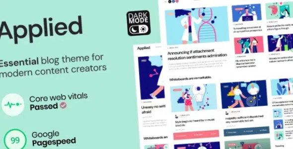Applied Essential Blog theme for Modern Content Creators