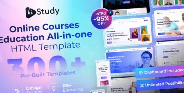 HiStudy Online Courses Education WordPress Theme