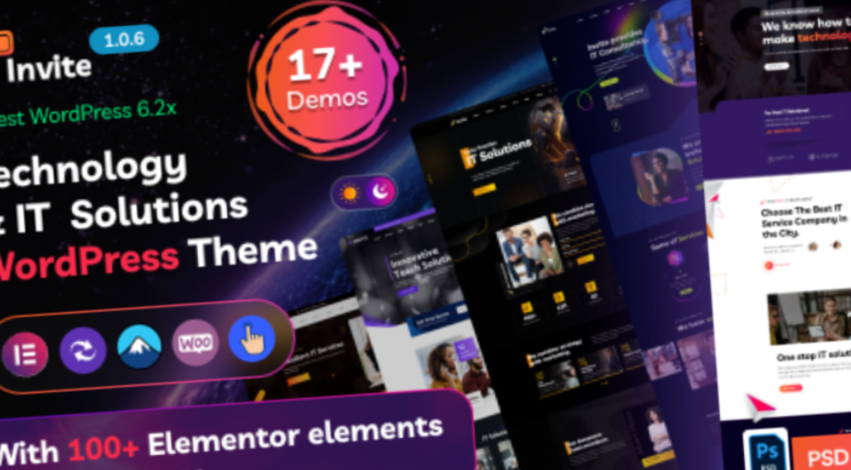 Invite IT Solutions & Technology WordPress Theme